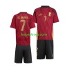 Billiga Fotbollströjor Belgien De Bruyne 7 Barn Hemma tröja EM 2024 Kortärmad